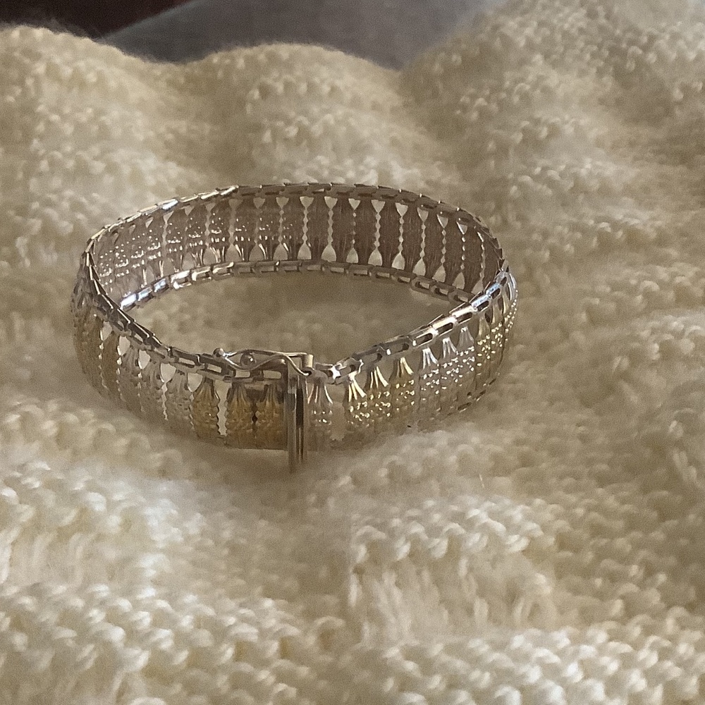 Bi-Color Silver Bracelet